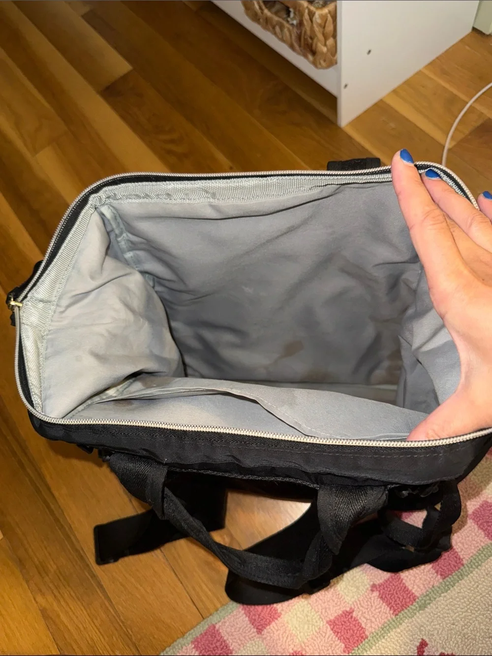Black Skip Hop Utility Baby Backpack